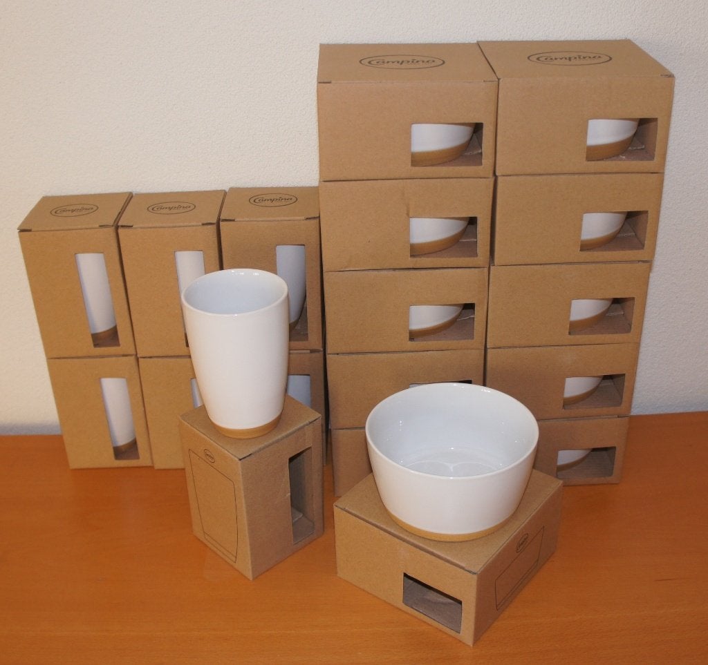 Nw. Campina ontbijt servies 7x Mok en 11x Kom (0,50 p/st), Nieuw, Ophalen of Verzenden, Overige stijlen, Kop(pen) en/of Schotel(s)