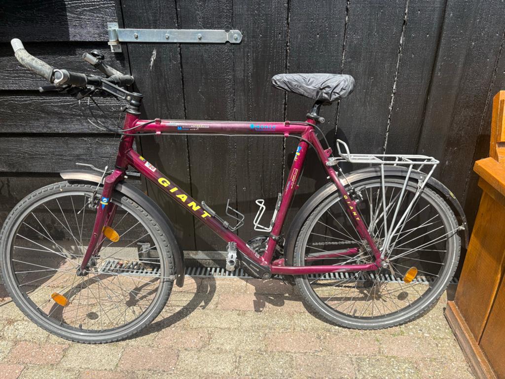 Giant B-ronco Klassieker - 21 versnellingen, Fietsen en Brommers, Ophalen, Gebruikt, Velgrem, Versnellingen