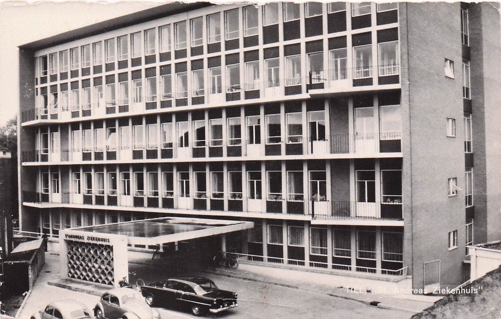 Tiel - St.Andreas Ziekenhuis (rond 1960), Verzenden, 1940 tot 1960, Gelopen, Gelderland