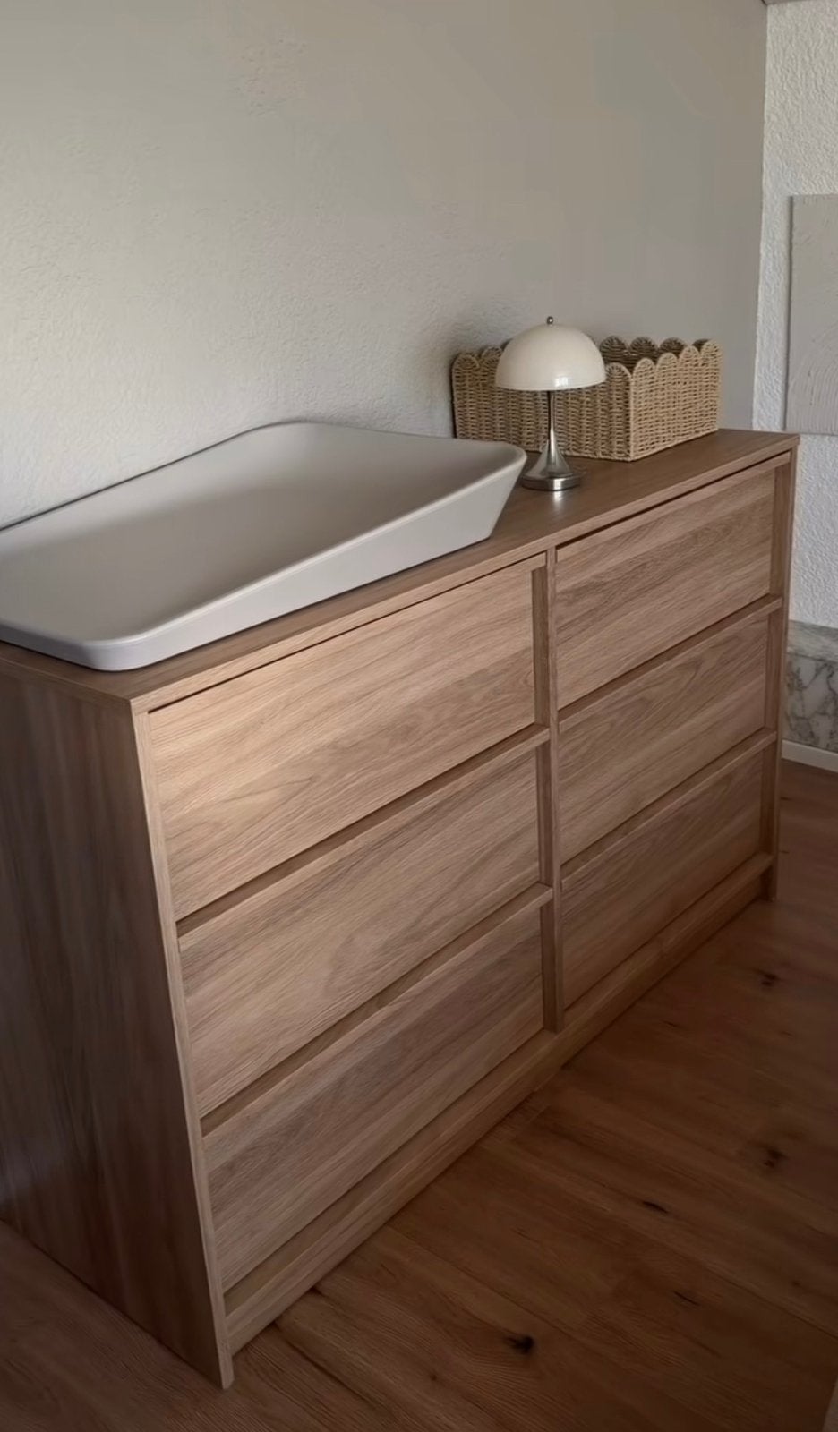 Ankarudden ikea kast/commode, Ophalen, Japandi, Eikenhout, 100 tot 150 cm