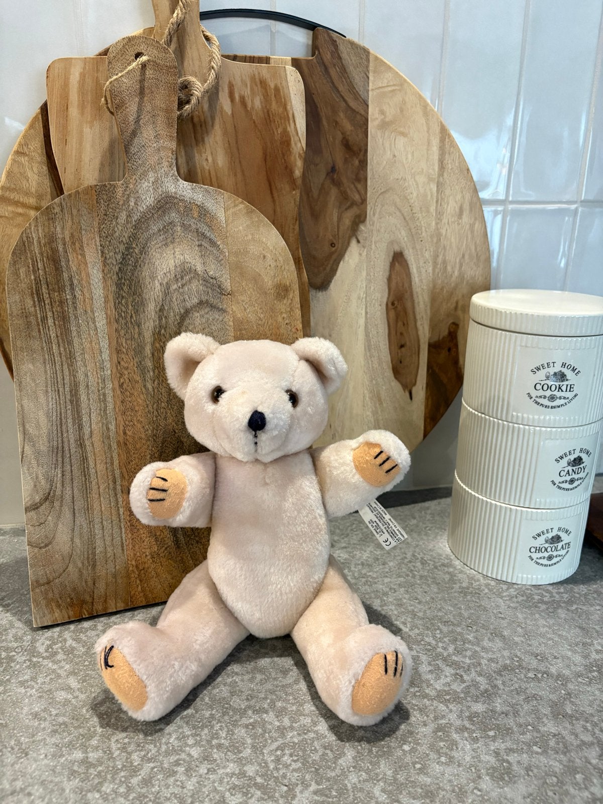 L. Dake en Zn teddybeer 35 cm, Overige merken, Overige karakters, Beer, Ophalen of Verzenden