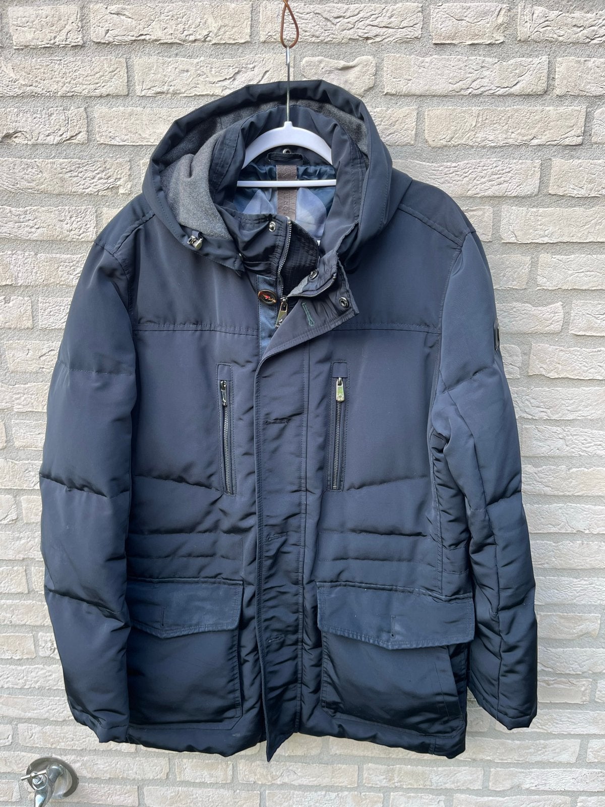 Fortezza Heren Winterjas - Donkerblauw, Maat 54 (L), Ophalen of Verzenden, Zo goed als nieuw, Maat 52/54 (L), Blauw