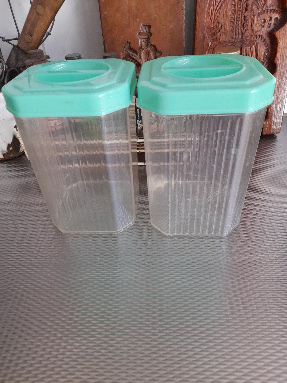 2 Retro voorraadbussen, Verzamelen, Ophalen of Verzenden, Huis en Inrichting