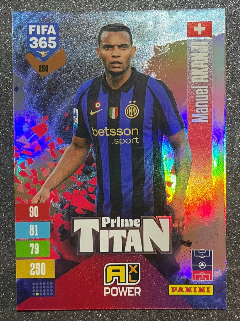 Panini Fifa365 2027   PRIME TITAN    AKANJI   INTER MILAN, Verzenden, Zo goed als nieuw, Plaatje