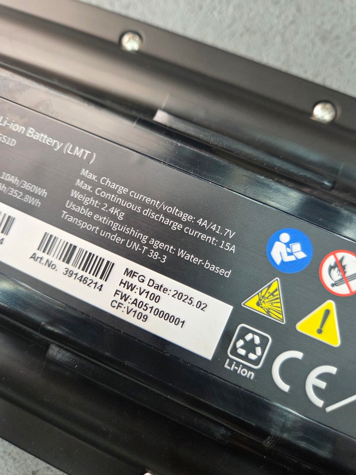 Nieuwe Batavus E-motion 10Ah fietsaccu (36V, 360Wh), No. 188, Xinzhuang Road, Suzhou New District, Suzhou, China, Nieuw, Ophalen of Verzenden