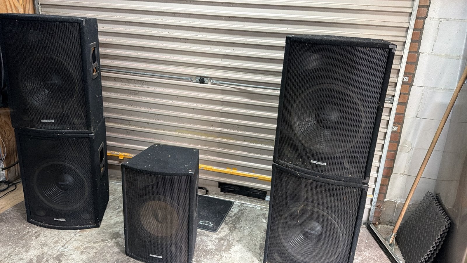 HQ Power VDSG12 & VDSG15 Speakerset - Krachtig Geluid, Gebruikt, Speakerset, Ophalen of Verzenden, Basreflex