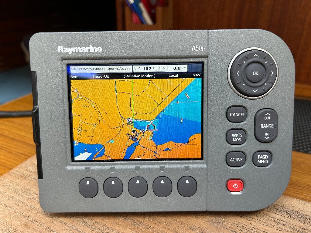 Raymarine, Ophalen of Verzenden, Gebruikt, Kaartplotter of Fish Finder