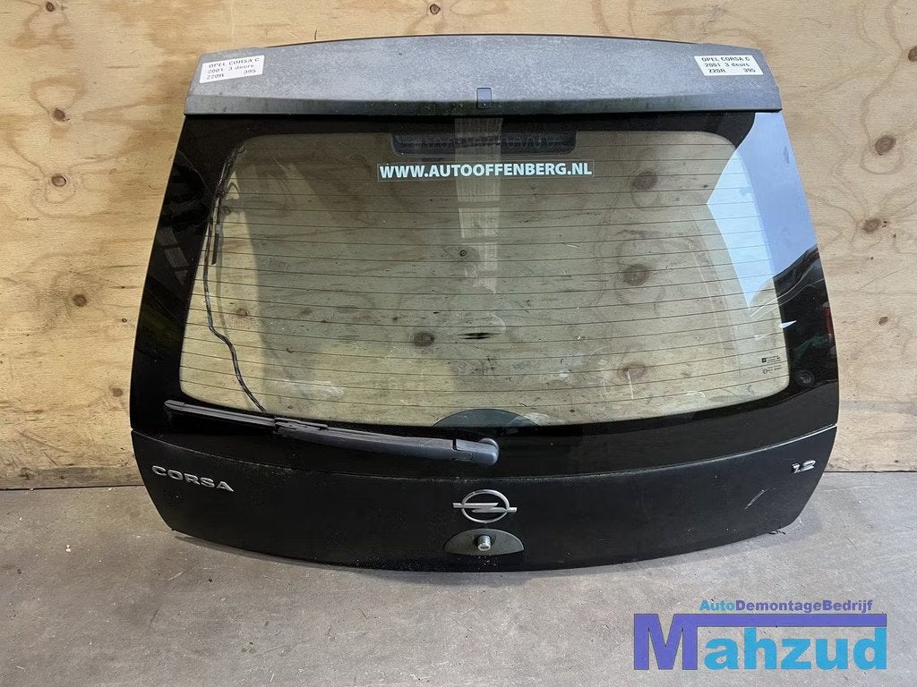 OPEL CORSA C Zwart Z20R Achterklep 2000-2004, Auto-onderdelen, Gebruikt, Deur, Opel Automobile GmbH, Ophalen of Verzenden