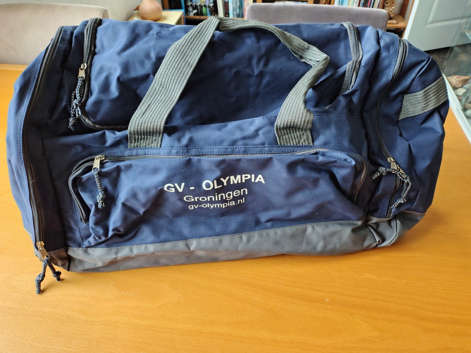 GV-Olympia Sporttas - Blauw met schouderband, Ophalen of Verzenden