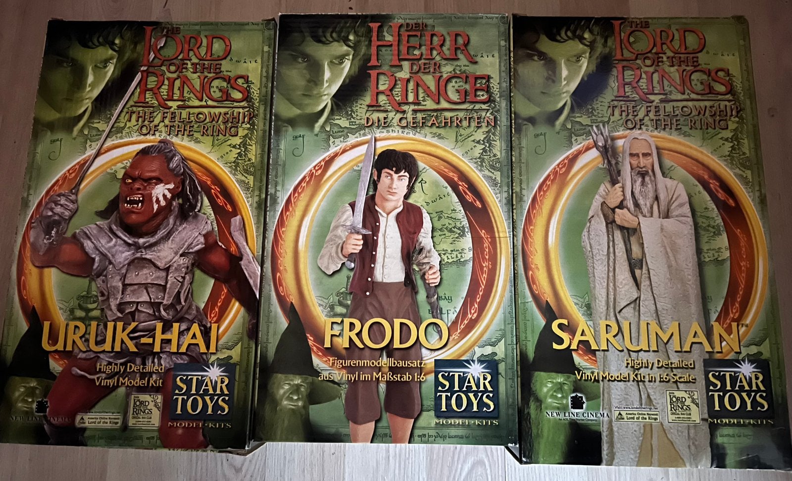 Lord of the rings figuren, Ophalen of Verzenden, Zo goed als nieuw, Groter dan 1:35, Figuur of Figuren