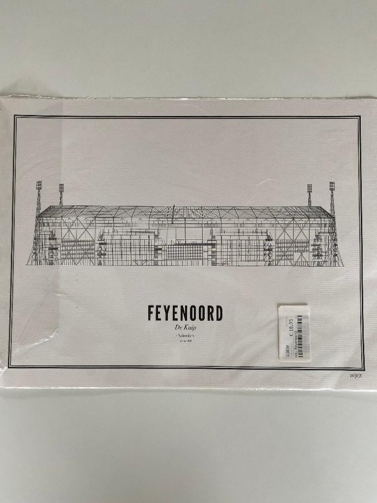 WIJCK. Poster Feyenoord - Stadion de Kuip, Ophalen of Verzenden, Voor 1940, Nieuw, Overige onderwerpen