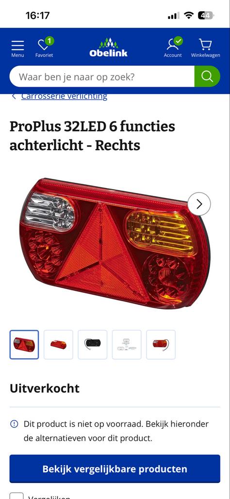 Nieuw achterlicht, verkeerd gekocht, Ophalen of Verzenden, Nieuw, Universele onderdelen