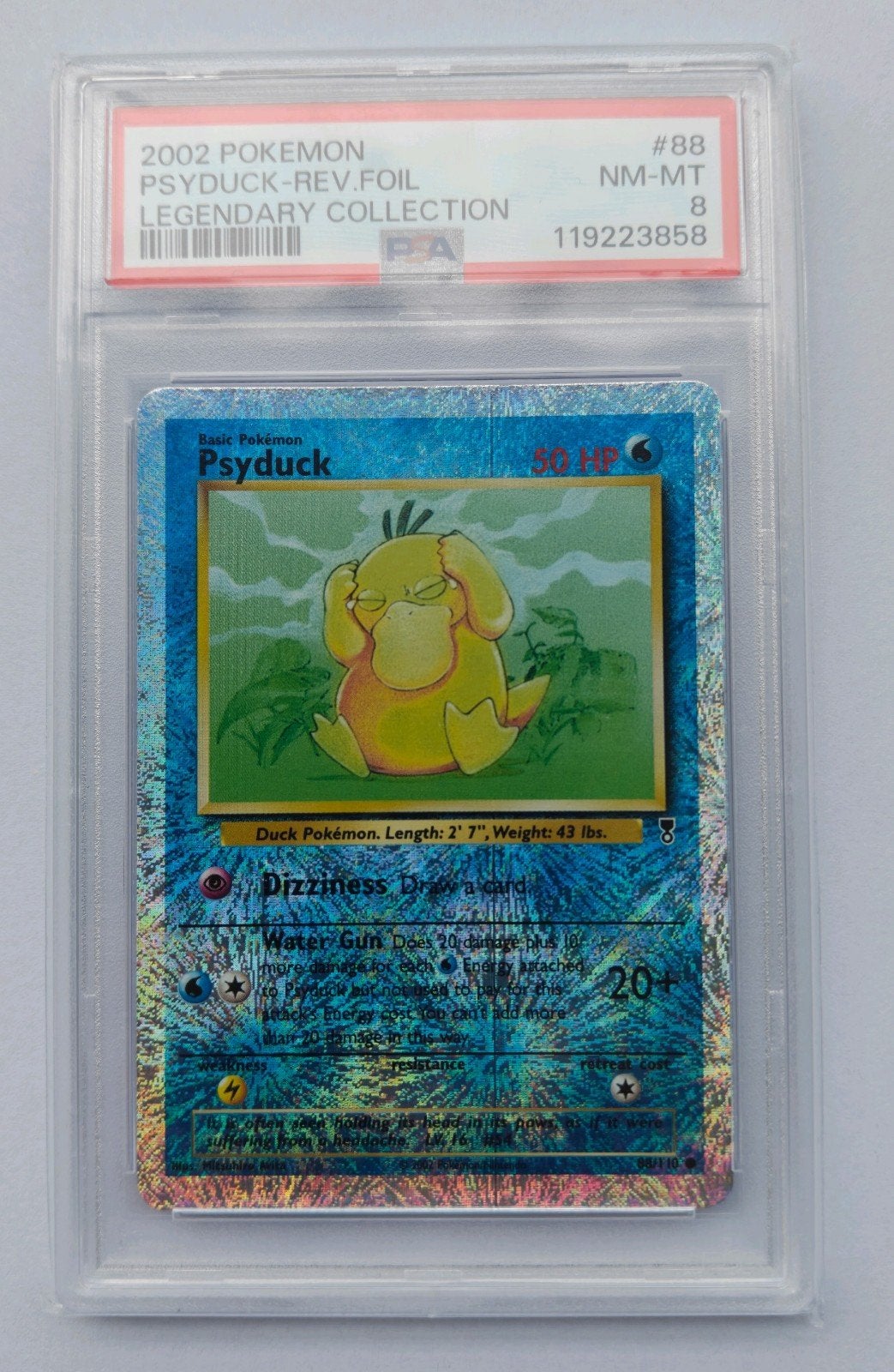 Psyduck Legendary Collection Reverse Foil #88 PSA 8