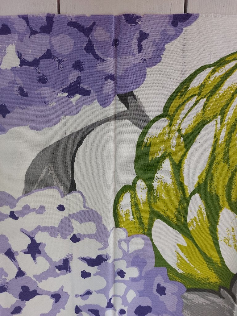 Prachtige stofstaal in paars/blauw/groen - hortensia, Meerkleurig, Nieuw, Ophalen of Verzenden, 30 tot 120 cm
