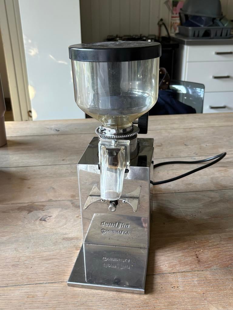Demoka M203 Koffiemolen (Espressomaler) - Werkt top!, Ophalen of Verzenden, Gebruikt, Overige modellen, Koffiebonen
