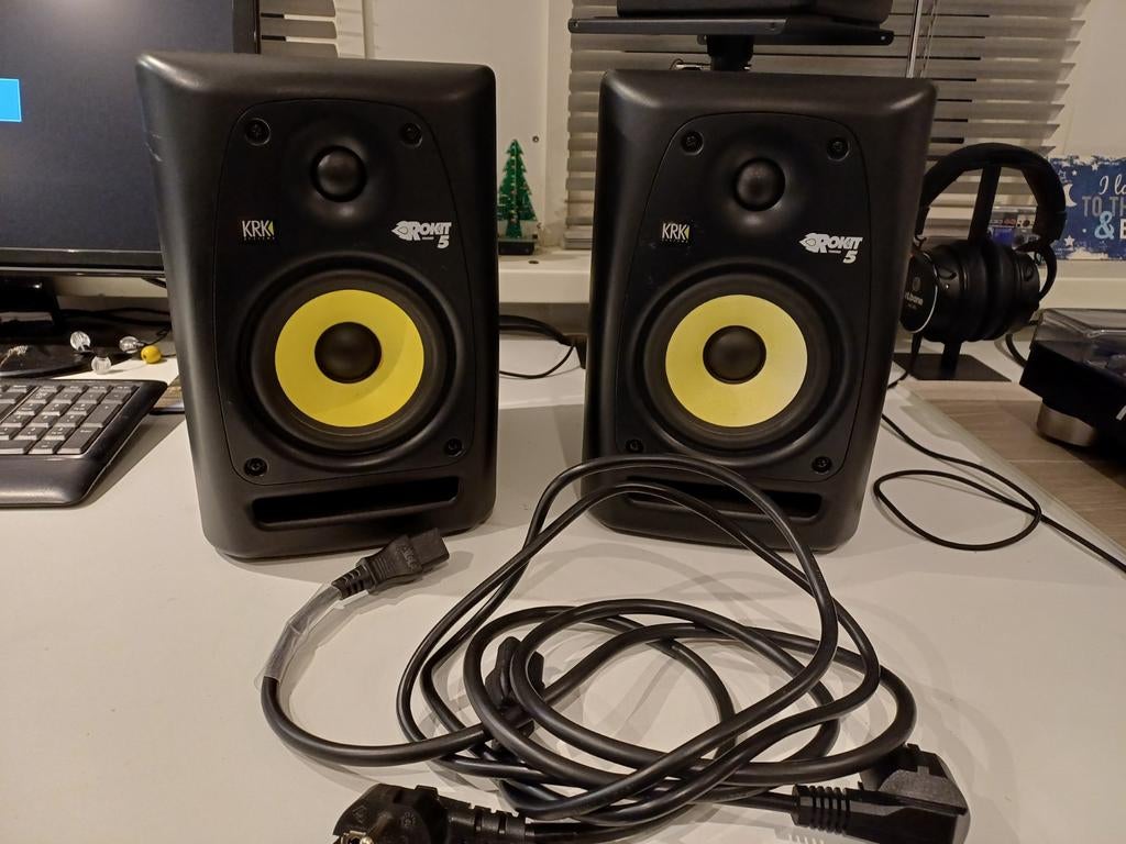 Krk rokit 5 RPG2 studio monitors, Ophalen, Zo goed als nieuw, Overige merken
