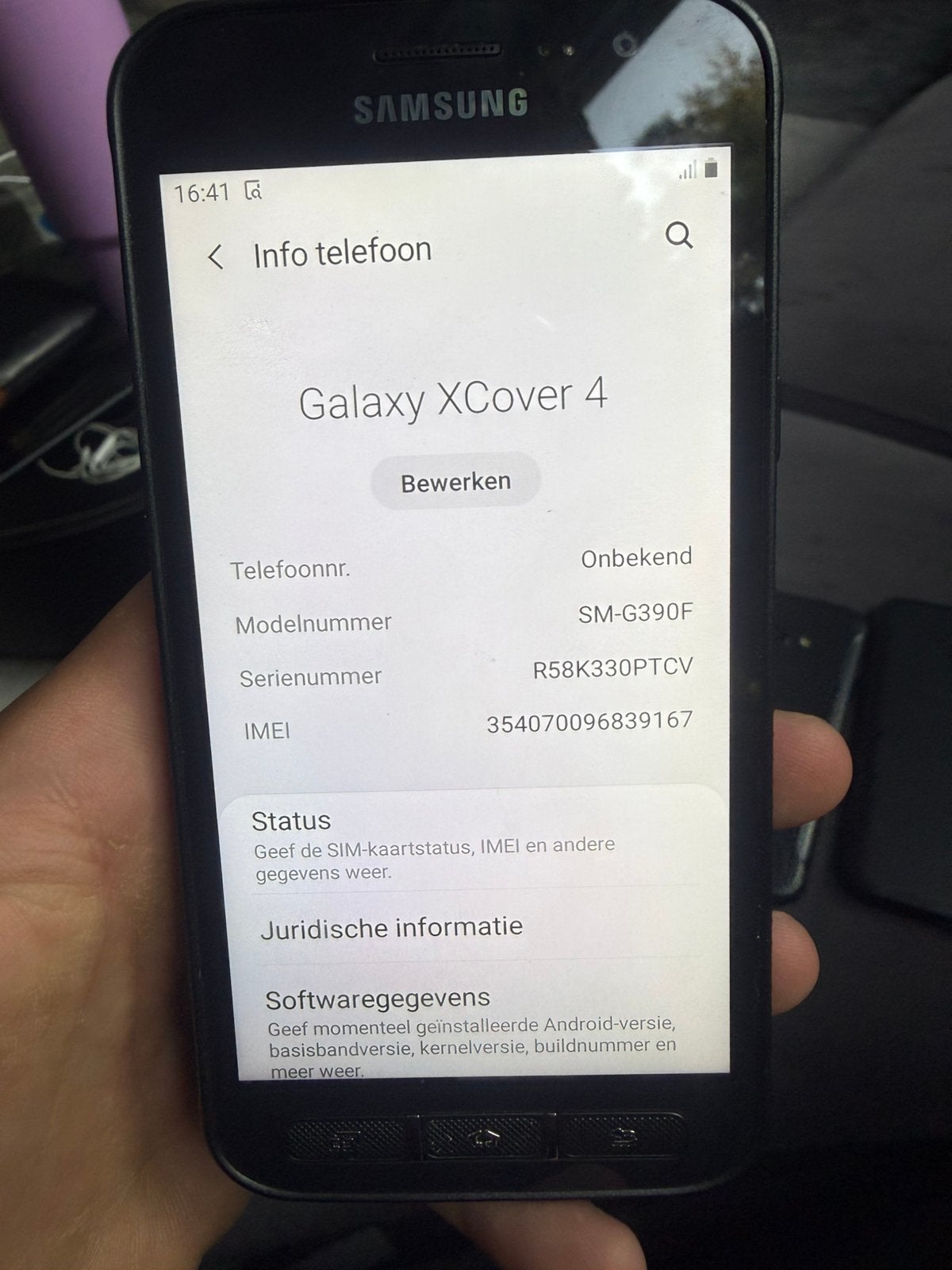 Samsung Galaxy XCover 4, Telecommunicatie, Mobiele telefoons | Apple iPhone, Ophalen of Verzenden, Zo goed als nieuw, Zwart, 16 GB