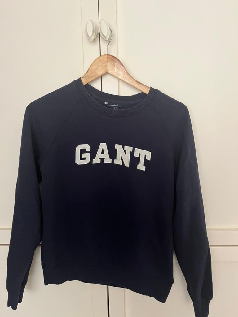 Gant trui donkerblauw maat S, Ophalen of Verzenden, Gedragen, Blauw