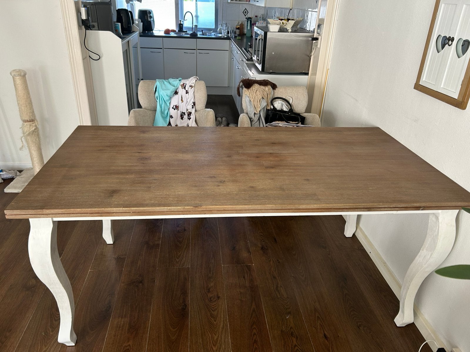 Landelijke eettafel, Zo goed als nieuw, 150 tot 200 cm, Rechthoekig, 50 tot 100 cm