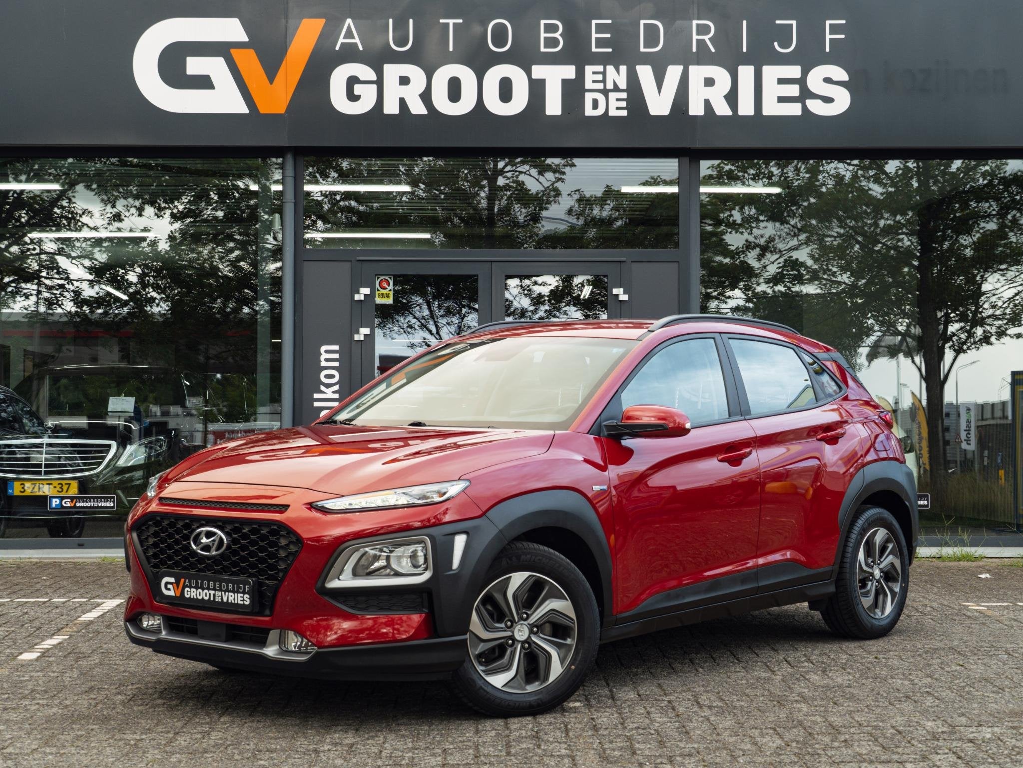 Hyundai Kona 1.6 GDI HEV Comfort|CarPlay|Trekhaak|Camera, Auto's, Hyundai, Stof, Gebruikt, Euro 6, 2 kWh