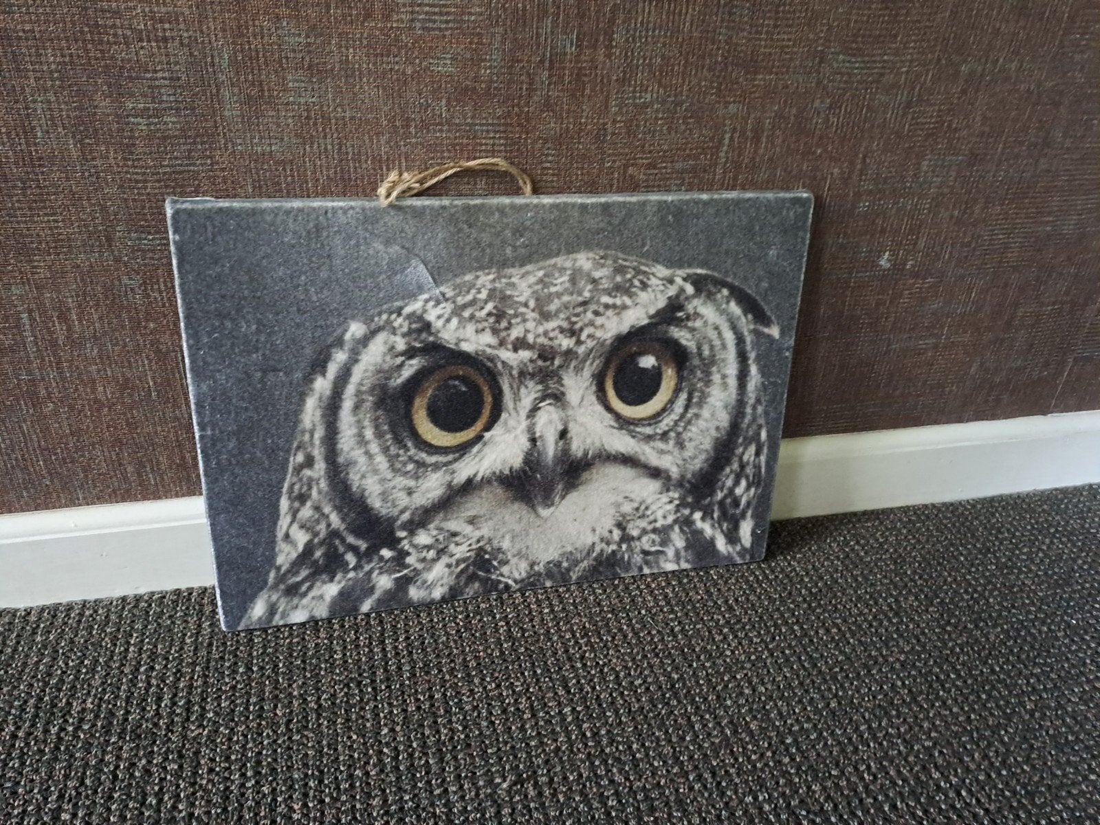 schilderij uil, Ophalen