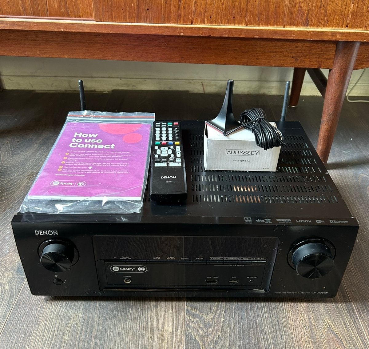 Denon AVR-X1300W 7.2-kanaals AV Receiver – compleet, Ophalen, Zo goed als nieuw, 120 watt of meer, Denon