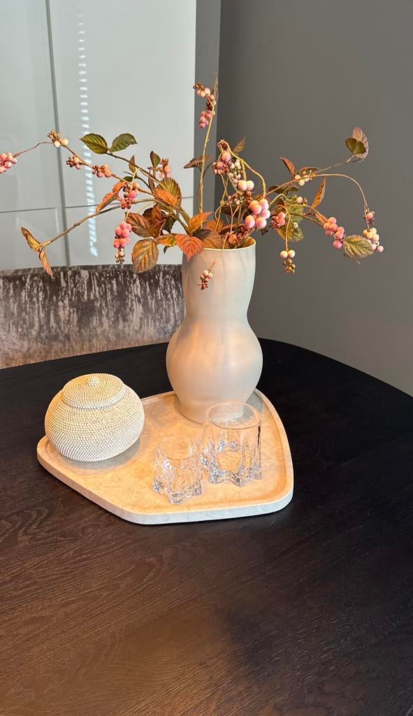 Bombyxx vaas zenith sand L, Overige kleuren, Ophalen of Verzenden, Minder dan 50 cm, Glas