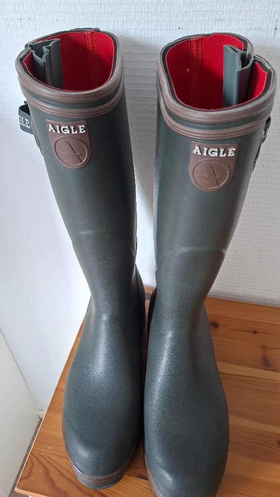Aigle laarzen van natuur rubber, Aigle Actigrip S1 Depose, Overige kleuren, Boots, Ophalen of Verzenden