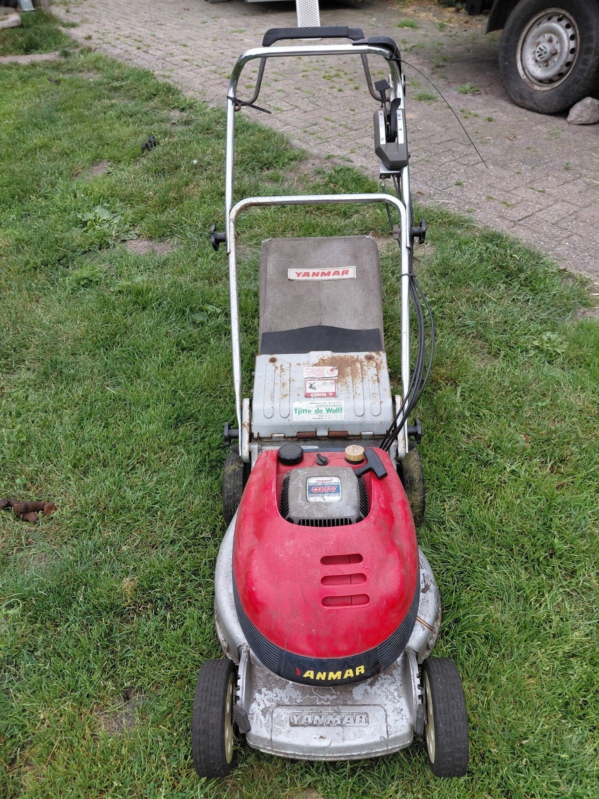 Yanmar OHV Benzine Grasmaaier - Gebruikt, Tuin en Terras, Ophalen, Cirkelmaaier, Gebruikt, 40 t/m 49 cm