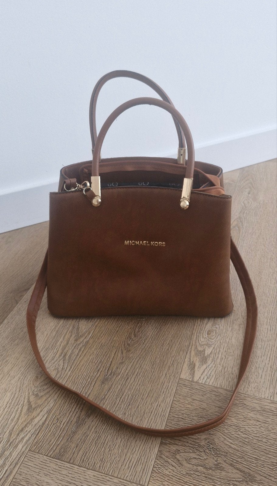 Michael Kors tas MK dames, Ophalen of Verzenden, Zo goed als nieuw, Bruin, Handtas