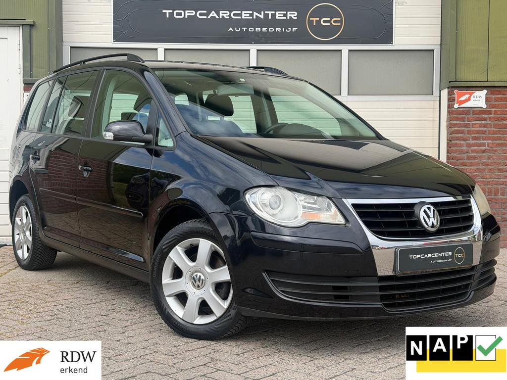 Volkswagen Touran 1.4 TSI Optive/AIRCO/CRUISE/TREKH/APK/NAP, Gebruikt, 4 cilinders, Zwart, Origineel Nederlands
