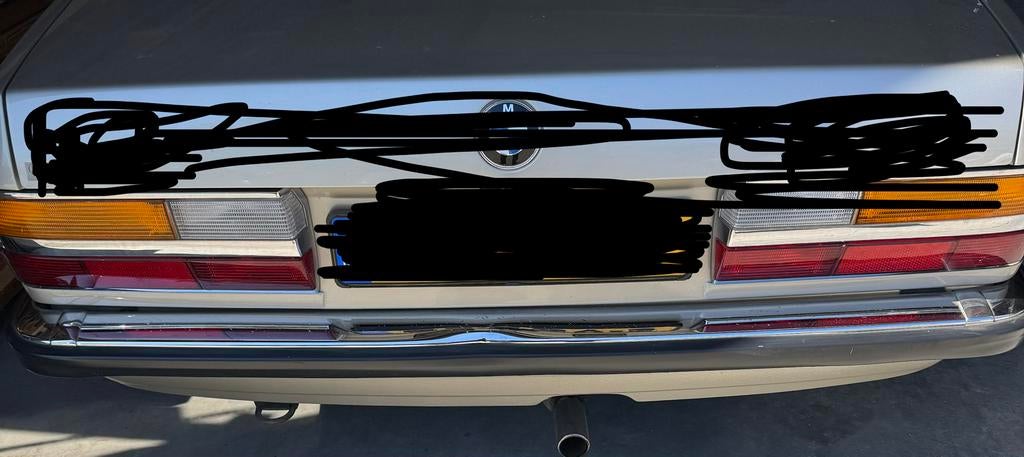BMW e28 achterbumper chroom, met deukje  5 serie 1982-1987, Ophalen, Gebruikt, Achter, Bumper