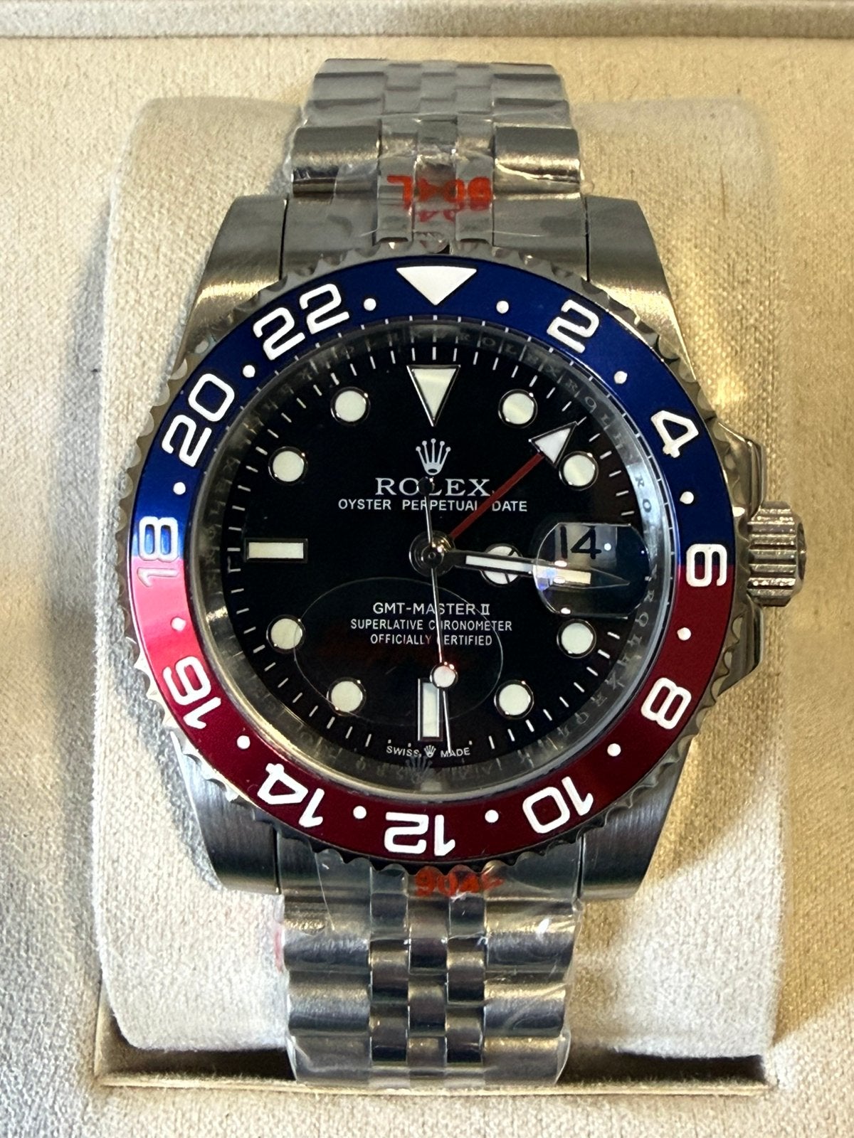 Rolex gmt master 2 pepsi, Ophalen of Verzenden, Waterdicht, Nieuw, Android