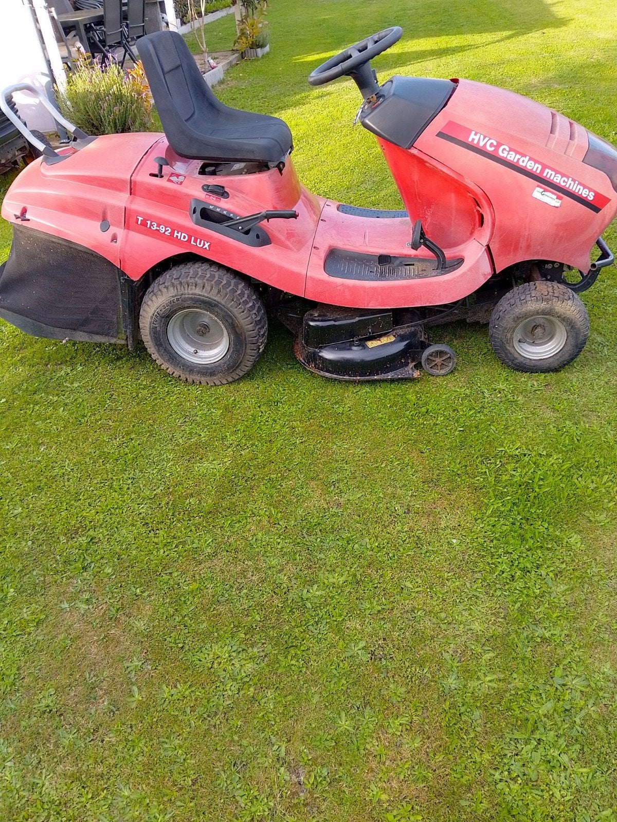 Zitmaaier HVC Garden Machines T 13-92 HD Lux, Gebruikt, Ophalen of Verzenden, Opvangbak, HVC Garden Machines