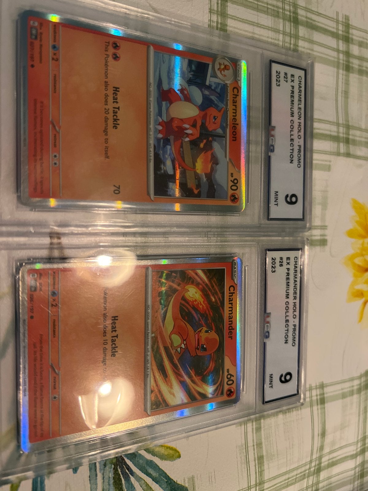 Pokémon Charmeleon & Charmander Holo Promo Graded 9, Ophalen of Verzenden, Zo goed als nieuw, Meerdere kaarten, Foil