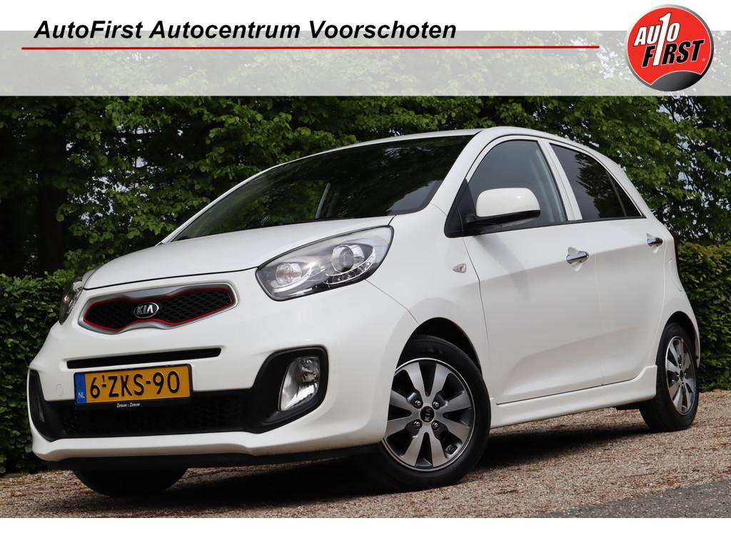 Kia Picanto 1.0 CVVT X-treme | Lederen bekleding | Climate c, Gebruikt, Zwart, 400 kg, Wit