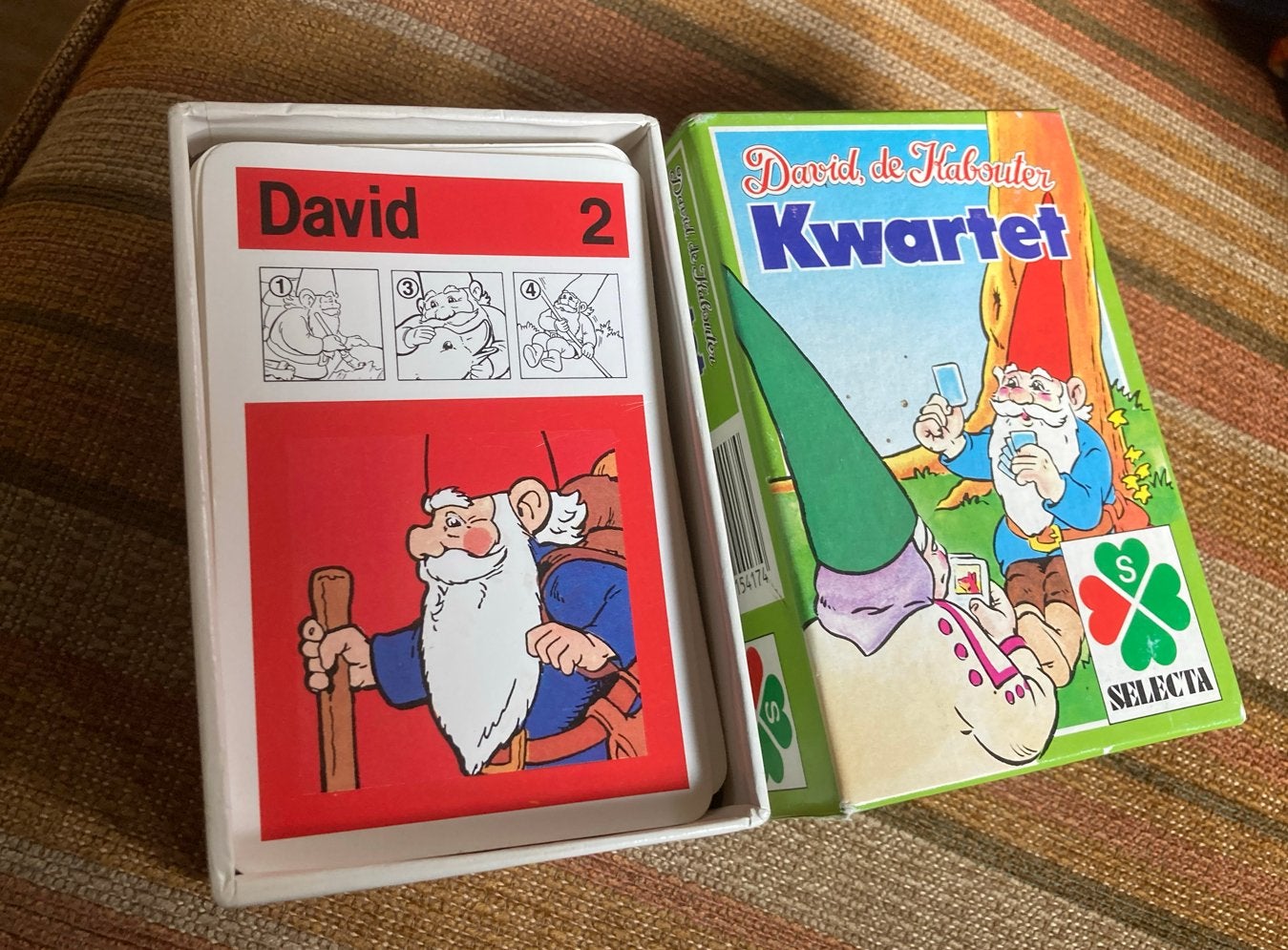 David de Kabouter Kwartetspel - Compleet en in goede staat, Hobby en Vrije tijd, Drie of vier spelers, Ophalen of Verzenden, Gebruikt