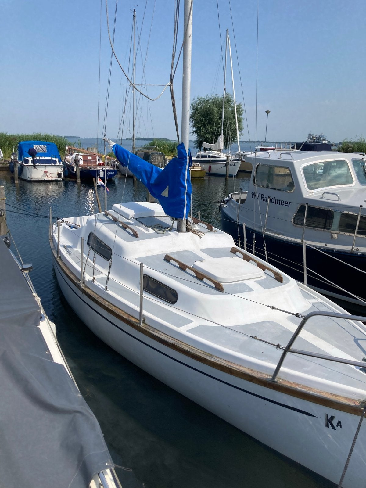 Zeilboot met Yamaha motor, Watersport en Boten, Gebruikt, Kleine kruiser, Ophalen of Verzenden, Kolibri