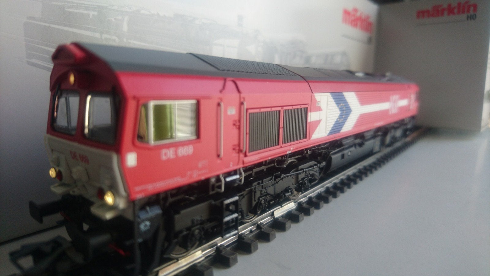 Marklin - Zware dieselloc (HGK) - MfxPLUS+Geluid+Rook 39060, Ophalen, Wisselstroom, Locomotief, Zo goed als nieuw
