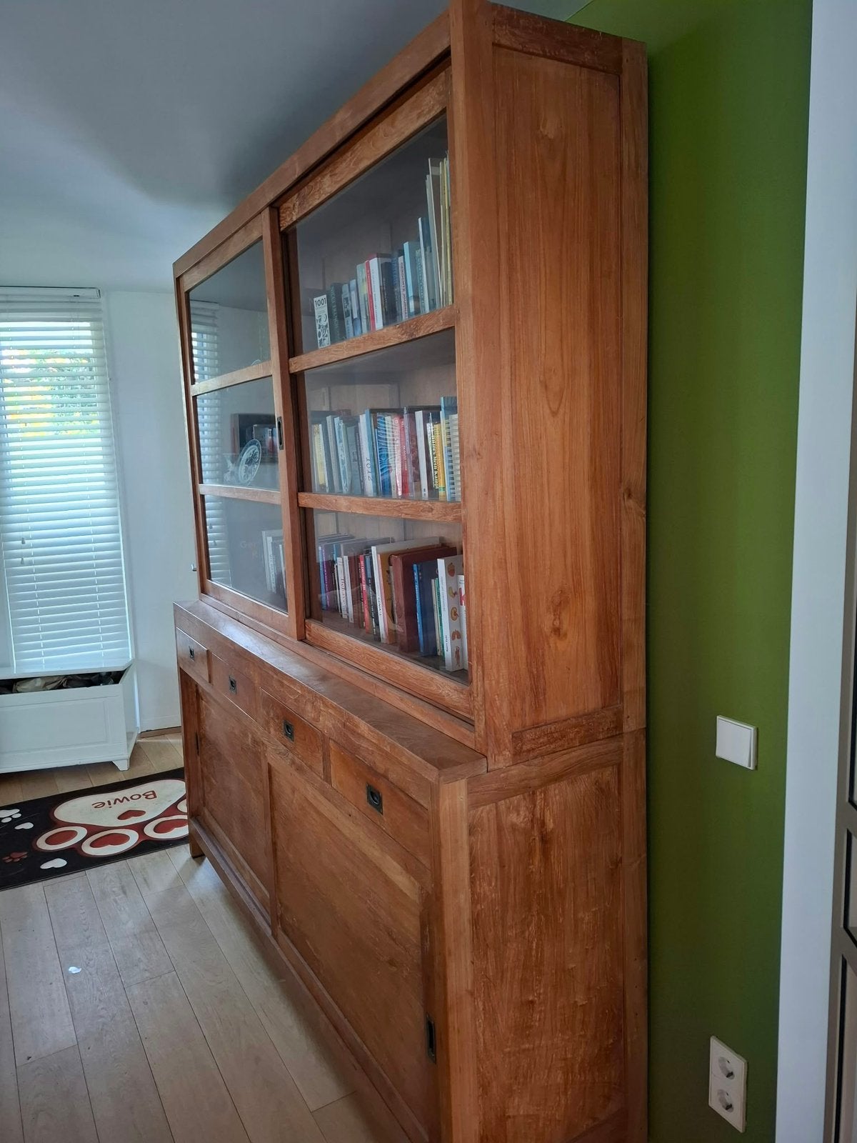 Mooie houten kast, Huis en Inrichting, Ophalen, Zo goed als nieuw, 25 tot 50 cm, 200 cm of meer