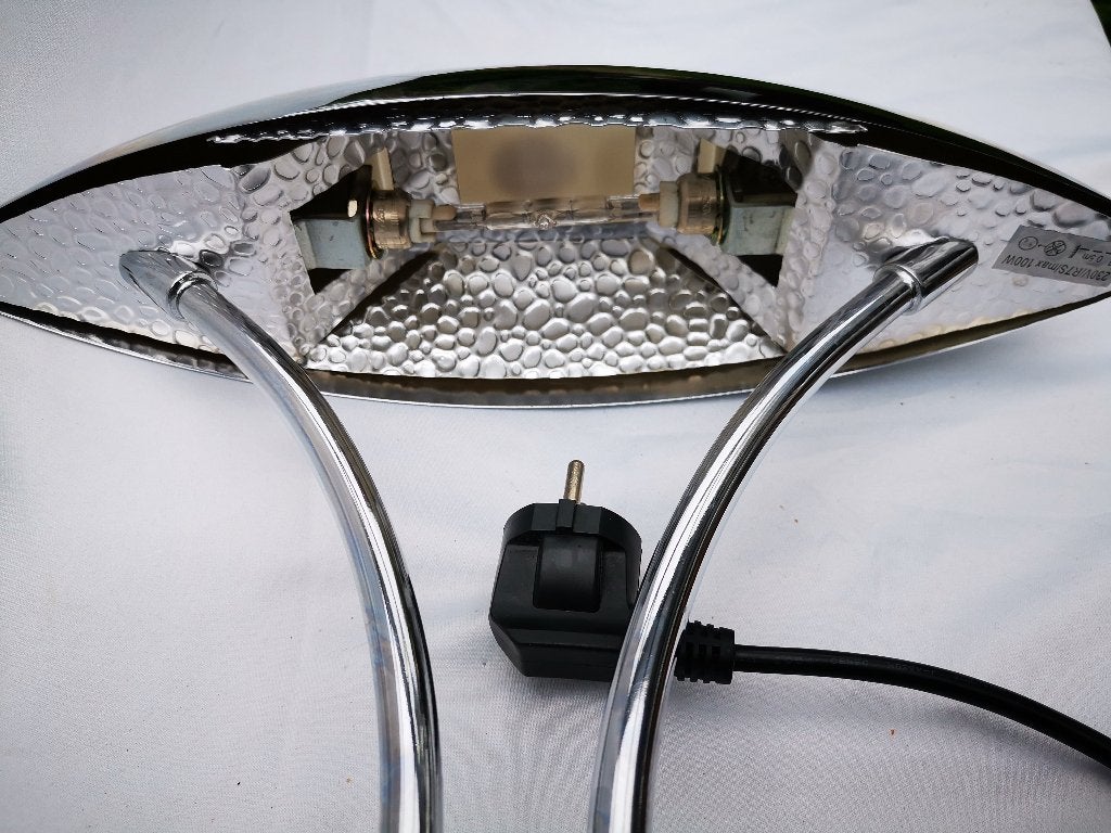 Vintage Art Deco Bauhaus lamp Tafellamp uit Tsjechoslowakije, Ophalen of Verzenden, Gebruikt, Minder dan 50 cm