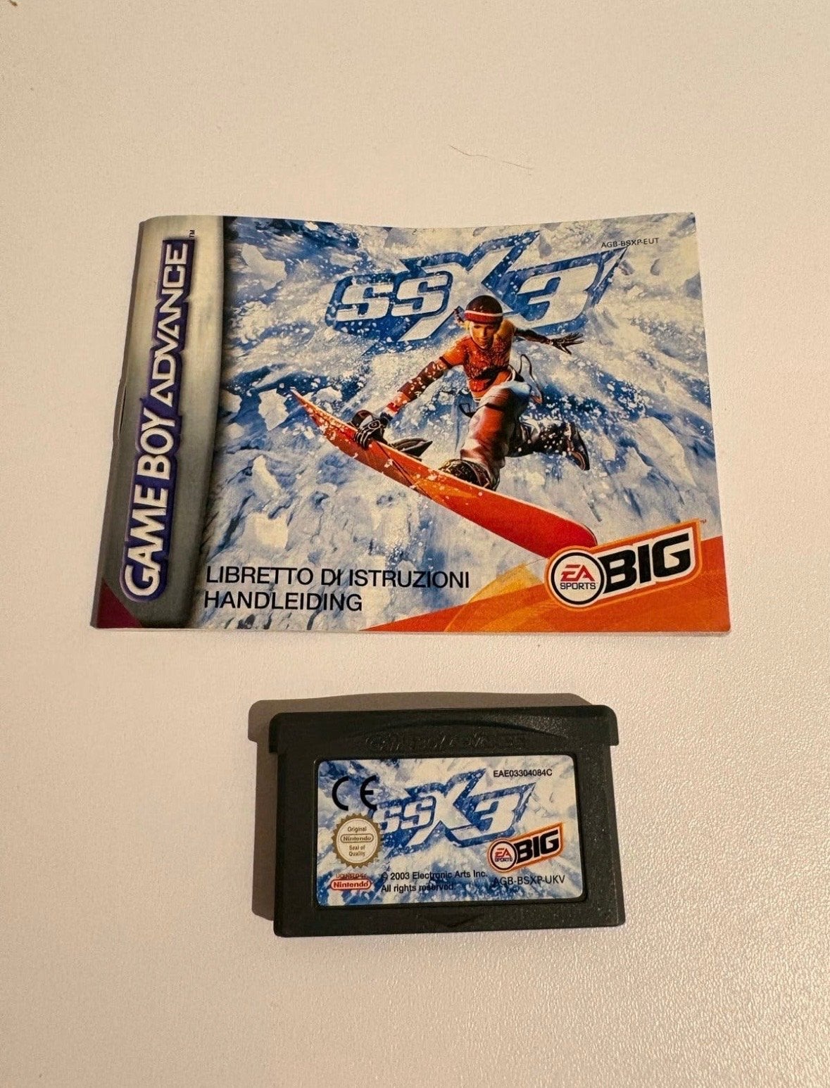SSX 3 GBA Game Boy Advance met handleiding, 1 speler, Ophalen of Verzenden, Gebruikt, Sport