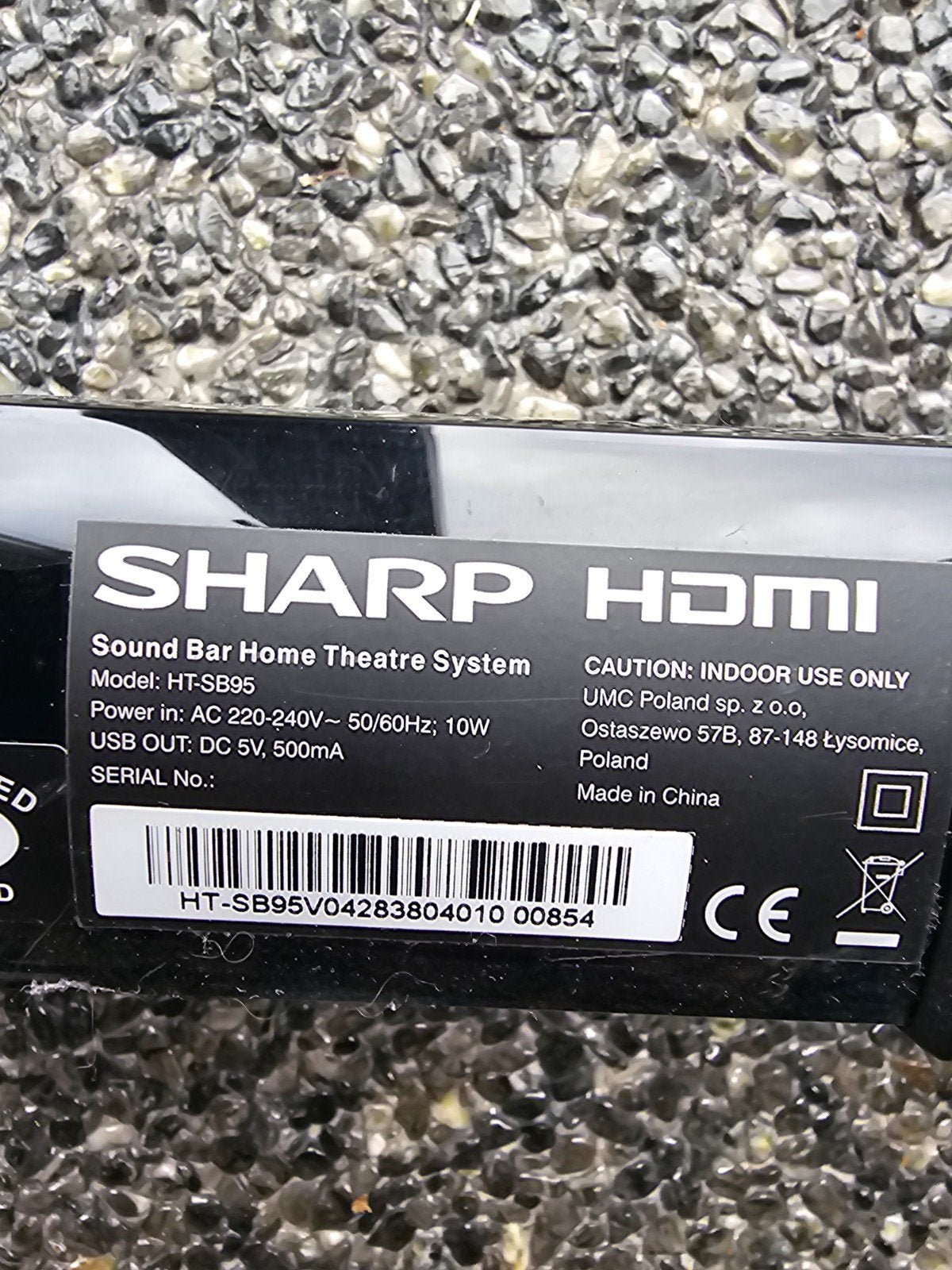 Sharp HT-SB95 Soundbar Home Theatre System, Ophalen of Verzenden, Gebruikt