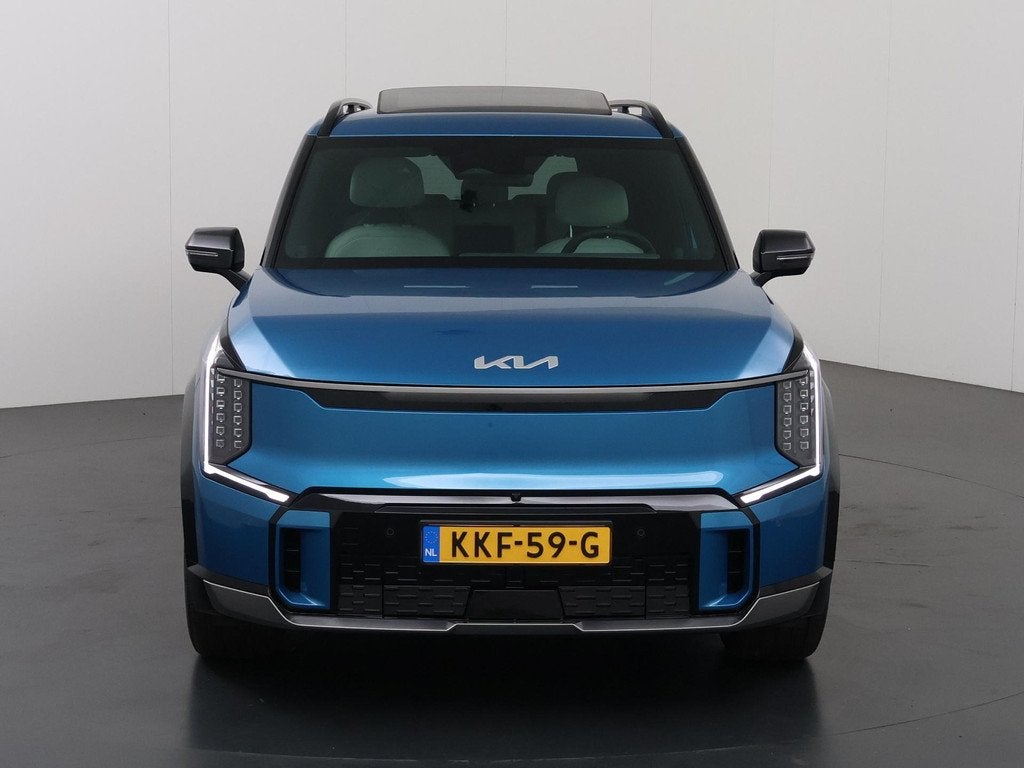 Kia EV9 GT-Line AWD 99.8 kWh | Panoramaschuifdak | LED-matri, Auto's, Kia, Automaat, Blauw, Vierwielaandrijving, 505 km