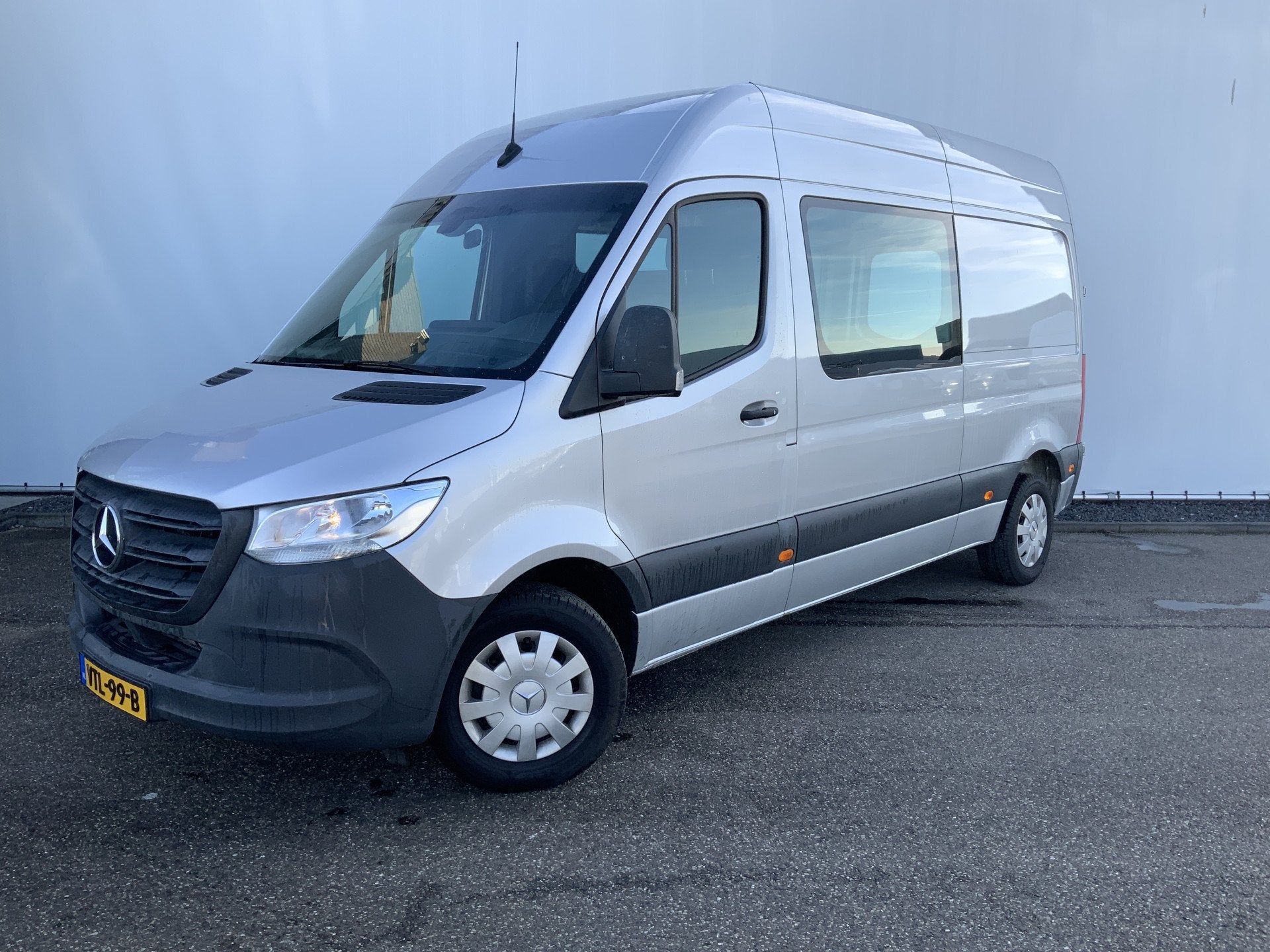 Mercedes-Benz Sprinter 314 2.2 CDI L2H2 Airco Cruise 3 Zits, Auto's, Stof, Gebruikt, Start-stop-systeem, Mercedes-Benz