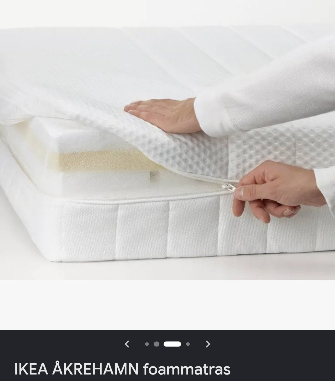 IKEA ÅKREHAMN matras 90x200 - Zo goed als nieuw, Huis en Inrichting, Slaapkamer | Matrassen en Bedbodems, Ophalen, 90 cm, Eenpersoons