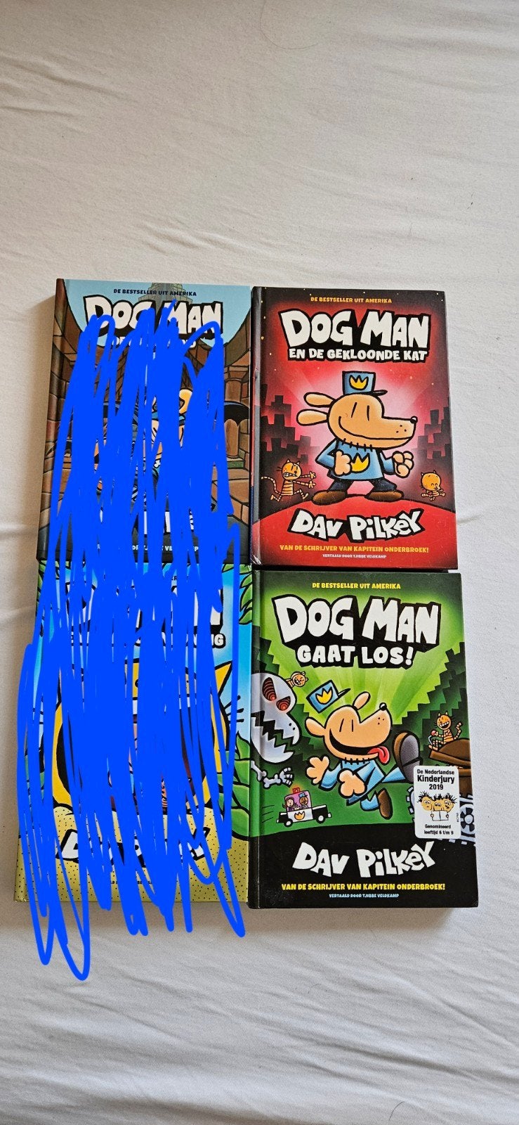 Dog Man boeken - 2 delen, Ophalen, Zo goed als nieuw, Dav Pilkey, Fictie algemeen
