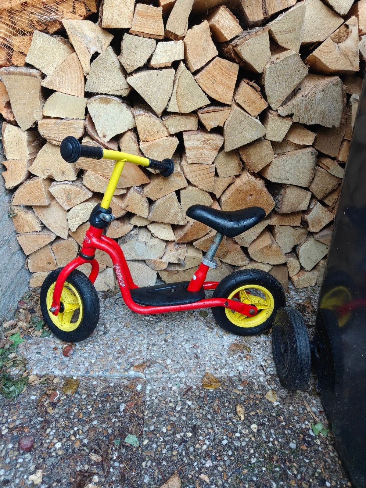 Puky loopfiets rood/geel - perfect voor de kleintjes!, Ophalen, Gebruikt, Minder dan 16 inch, Puky