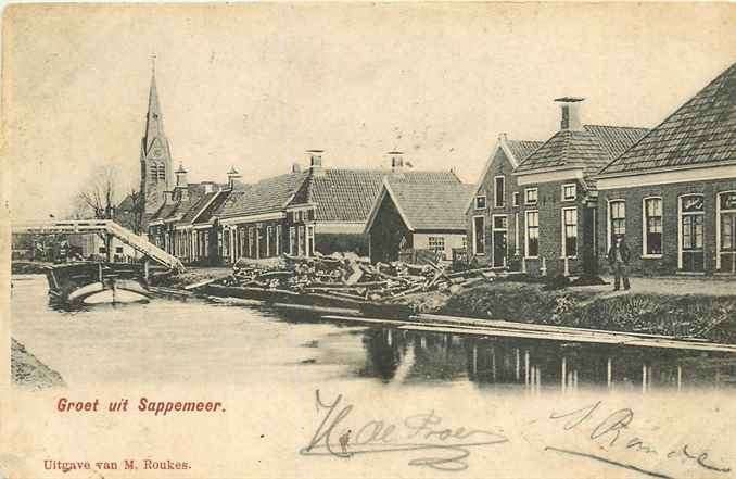 301-284-033 Sappemeer Groet uit, Verzenden, Voor 1920, Groningen