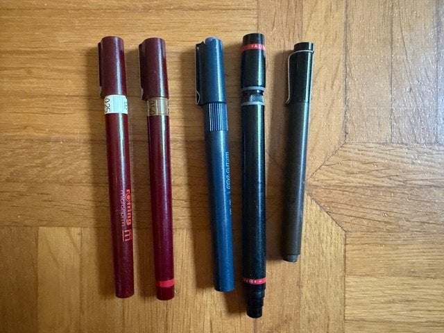 Rothring Isograph pennen, Ophalen of Verzenden, Gebruikt, Fineliner, Sheaffer